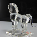figurine de cheval en verre de cristal l&#39;animal en cristal de zodiaque chinois
